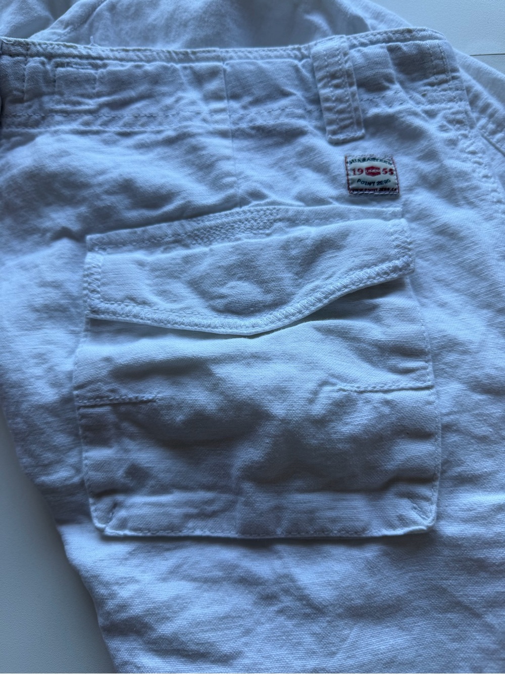Point Zero White Cargo Drawstring Pants - Picture 4 of 4